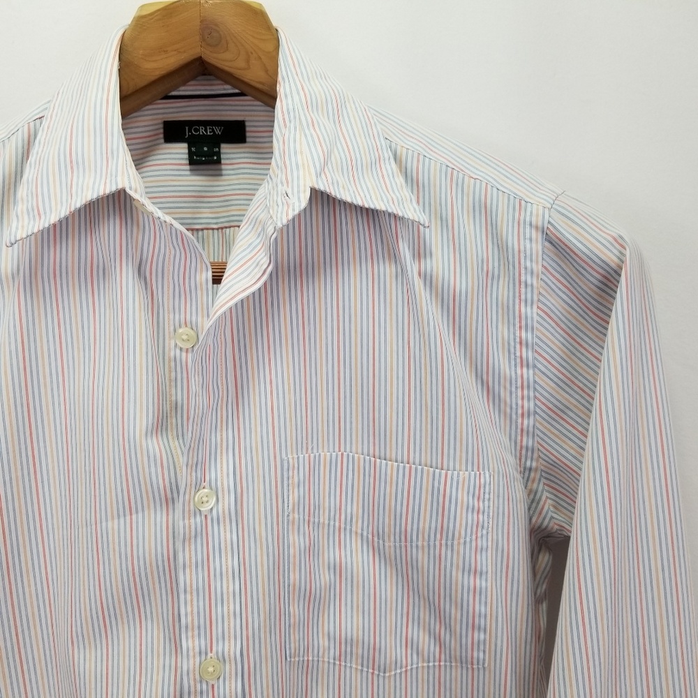 J Crew Tailored Fit Men's Small Striped Shirt